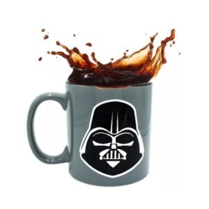 Taza Metalizada de Ceramica Darth Vader