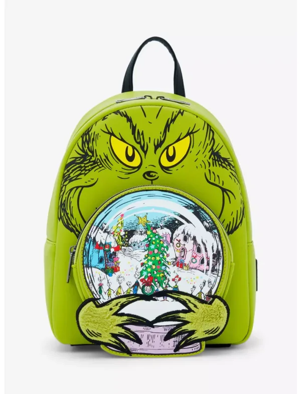 Loungefly Grinch Snow Globe Mini BackPack