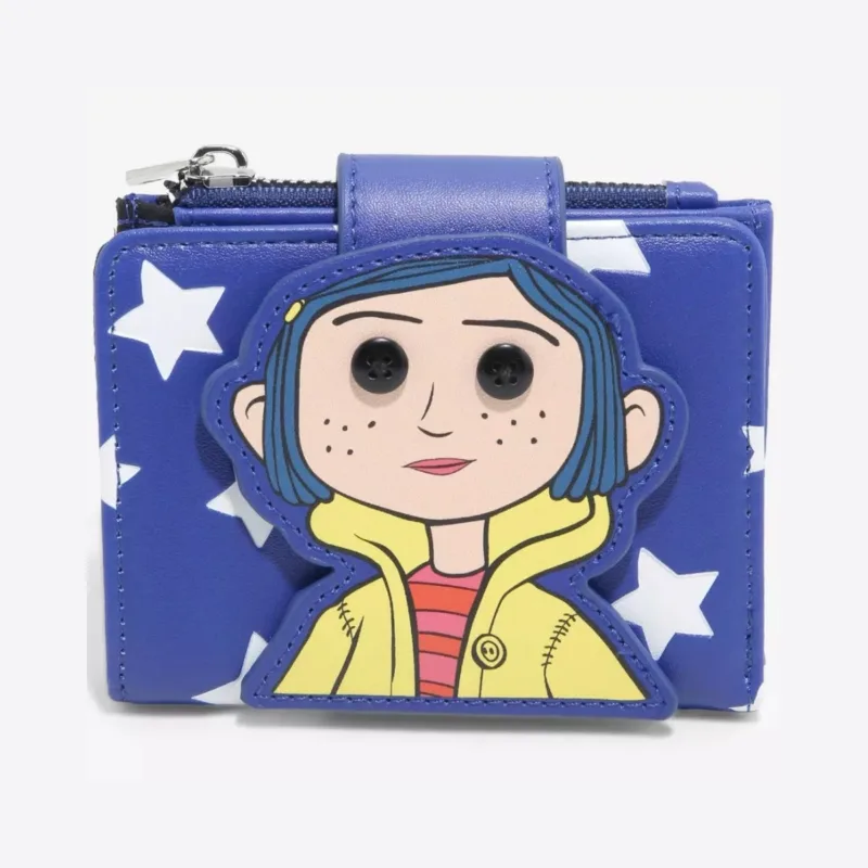 Laika Coraline Doll & Stars Mini Flap Wallet