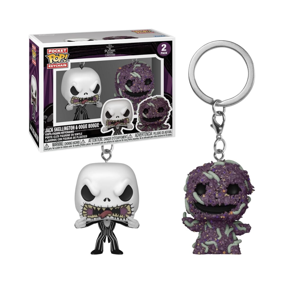 Llavero Funko Pocket Pop! Jack Skellington & Oogie Boogie