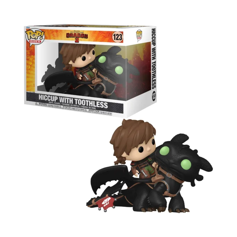 Funko Pop! Rides: Hiccup with Toothless - 123 - How to Train Your Dragon