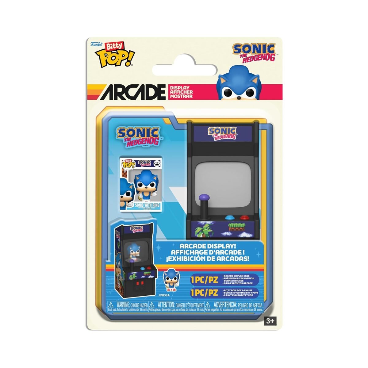 Funko Bitty Arcade Sonic (1) Funko Bitty Arcade Sonic - Serie Sonic the Hedgehog