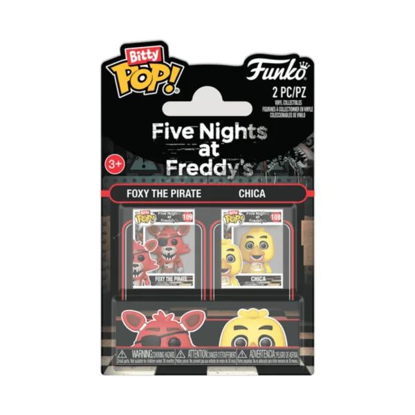 Funko Bitty Pop! Foxy the Pirate y Chica the Chicken - 2 pack - FNAF