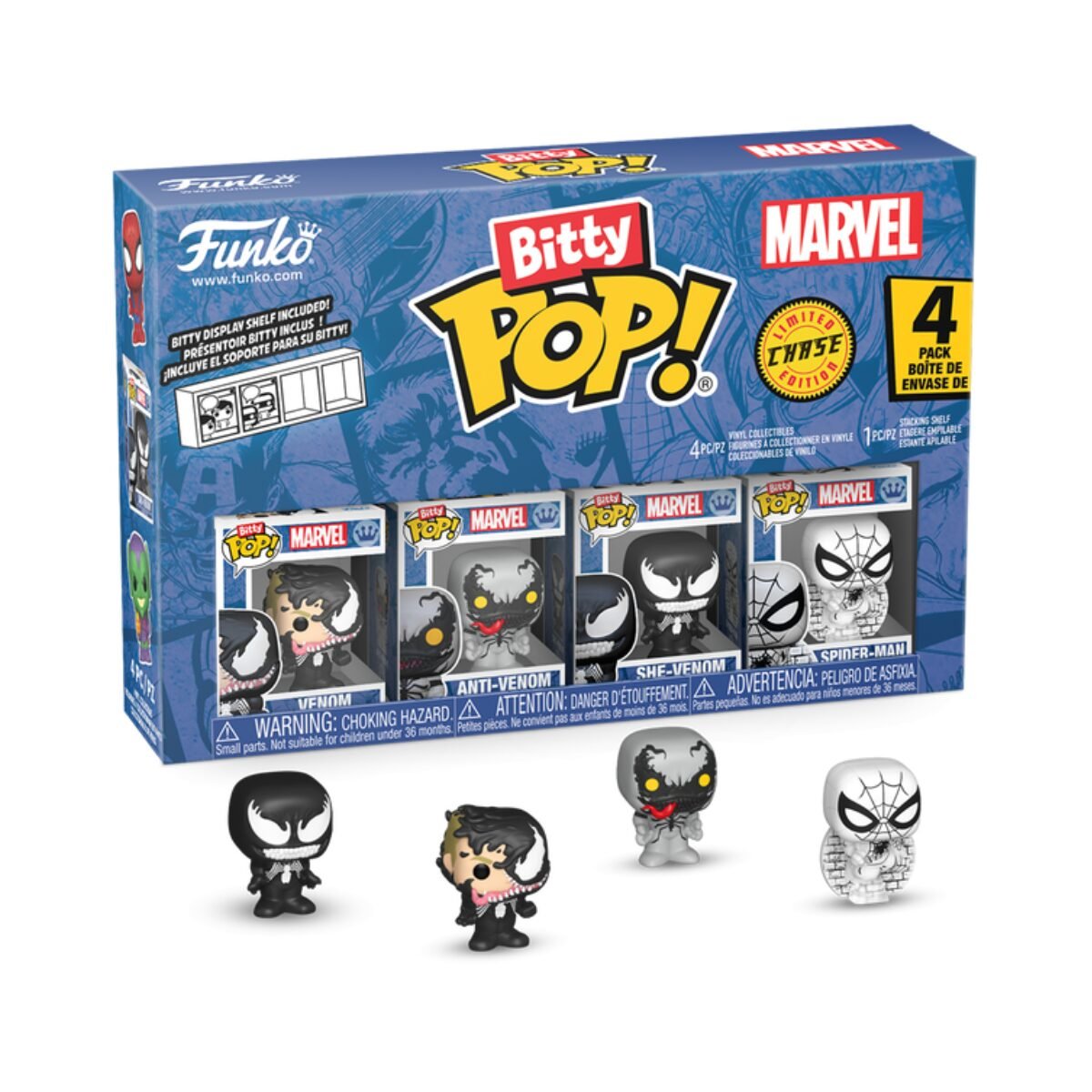 Funko Bitty Venom 4 pack - Spider-Man Marvel (1) Funko Bitty Venom 4 pack - Spider-Man Marvel