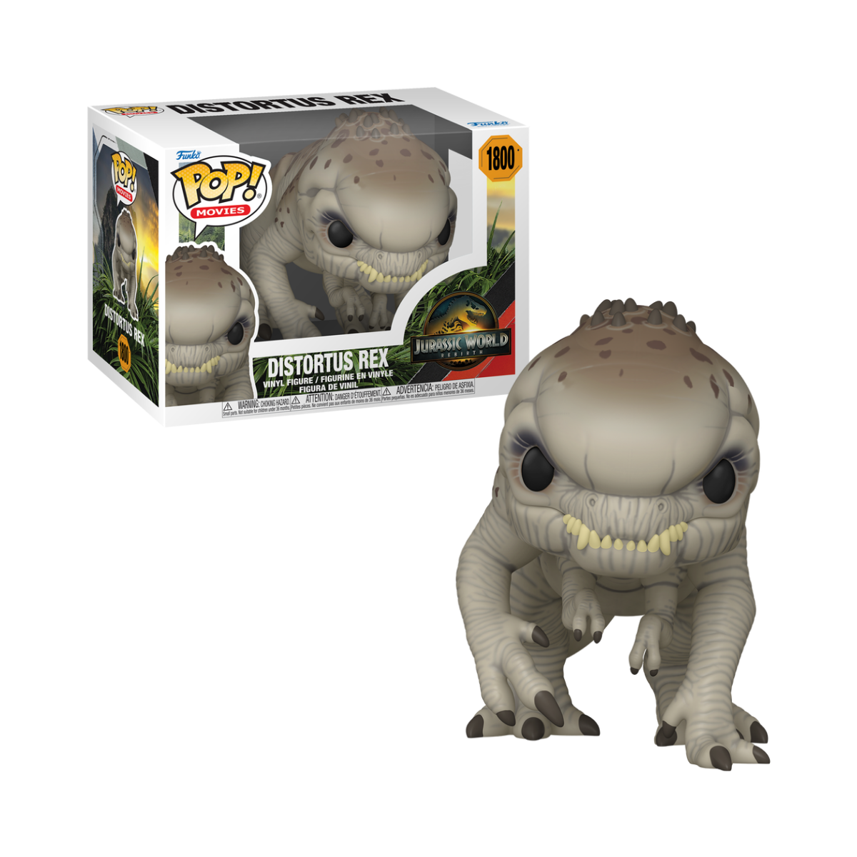 Funko Pop! Distrortus Rex - 1800 - Jurassic World Rebirth (1) Funko Pop! Distrortus Rex - 1800 - Jurassic World Rebirth