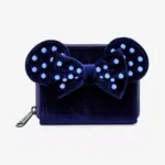 Loungefly Minnie Velvet Pearl Navy Wallet