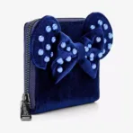 Loungefly Minnie Velvet Pearl Navy Wallet - Imagen 2