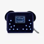 Loungefly Minnie Velvet Pearl Navy Wallet - Imagen 3