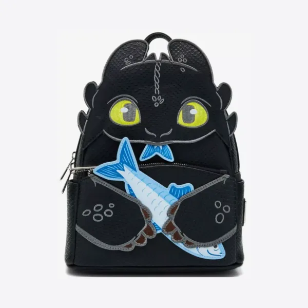 Loungefly DreamWorks How to Train Your Dragon Toothless & Fish Figural Mini Backpack