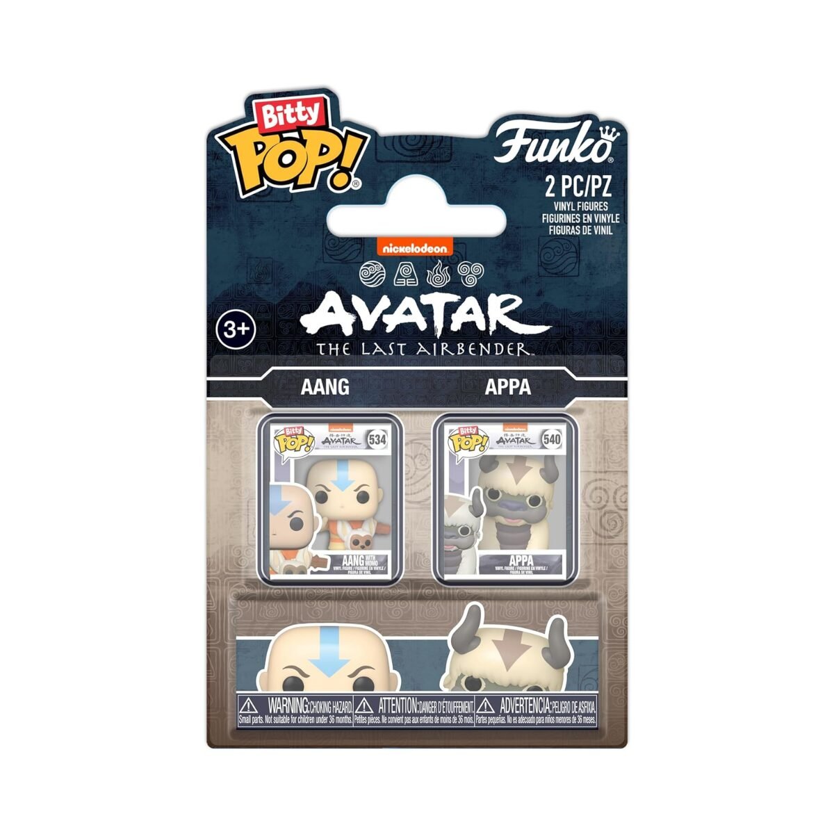 Funko Bitty Pop! - Avatar The Last Airbender - Aang and Appa - 2 pack