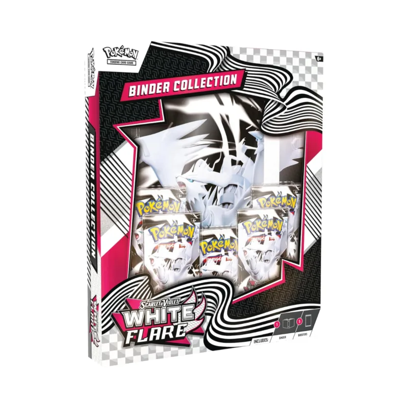 White Flare Binder Display Ingles - Scarlet & Violet - Pokemon TCG