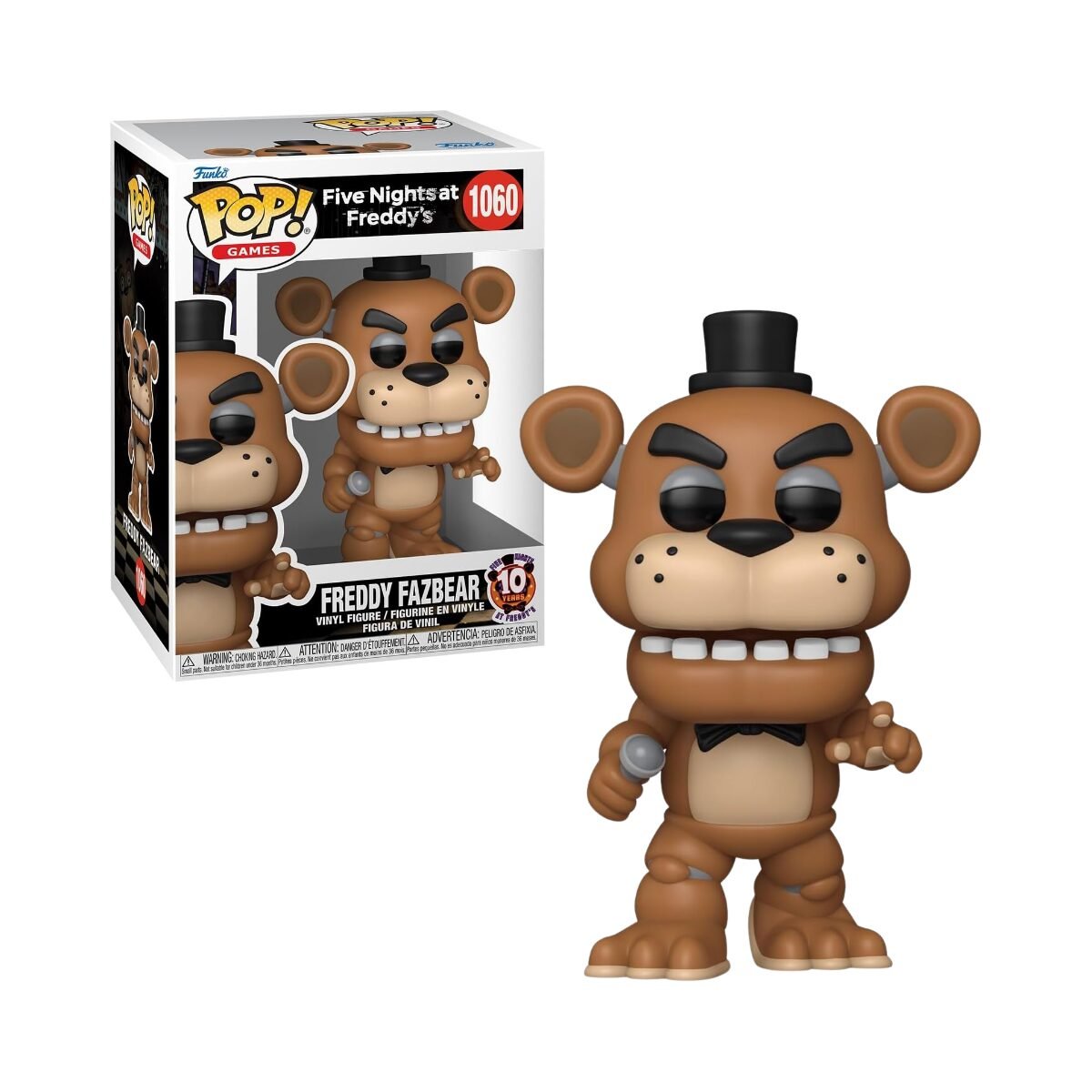 Funko Pop! Freddy Fazbear - 1060 - Five Nights at Freddy's (FNAF) 10 years (1) Funko Pop! Freddy Fazbear - 1060 - Five Nights at Freddy's (FNAF) 10 years
