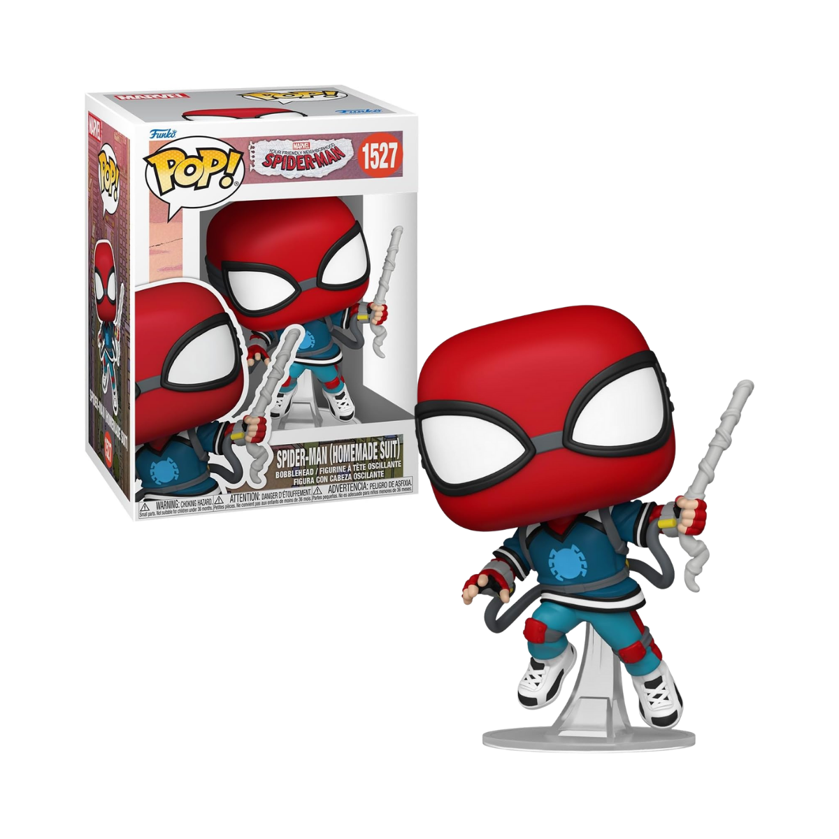 Funko Pop! Spiderman Homemade Suit - 1527 - Marvel (1) Funko Pop! Spider-Man Homemade Suit - 1527 - Marvel