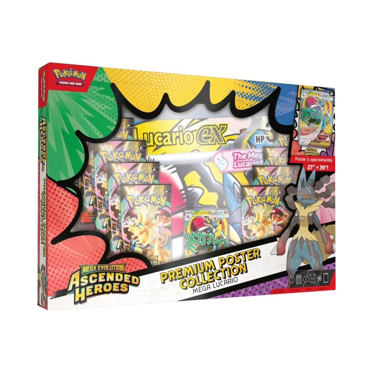Mega Evolution Ascended Heroes - Lucario Premium Poster Collection en Ingles - Preventa aparta con $50 - Imagen 1