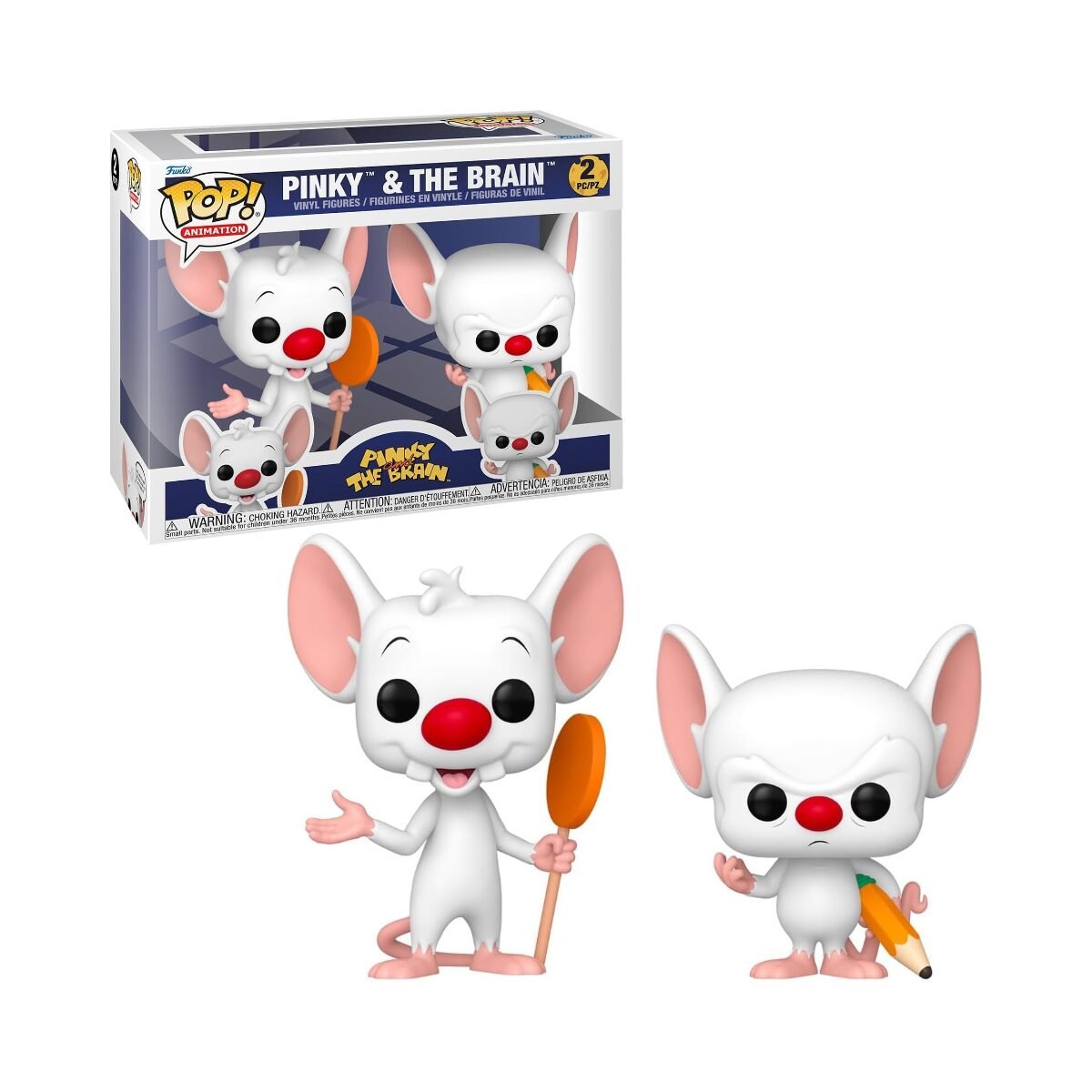Funko Pop! Pinky y Cerebro 2 Pack - Animation_ Pinky y Cerebro (1) Funko Pop! Pinky y Cerebro 2 Pack - Animation: Pinky y Cerebro