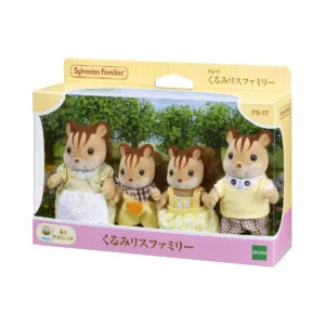 Epoch Sylvanian Families FS-17 Walnut Squirrel Family - Ternurines Familia de Ardillas de Nogal - Epoch, Sylvanian Families, Muñecas