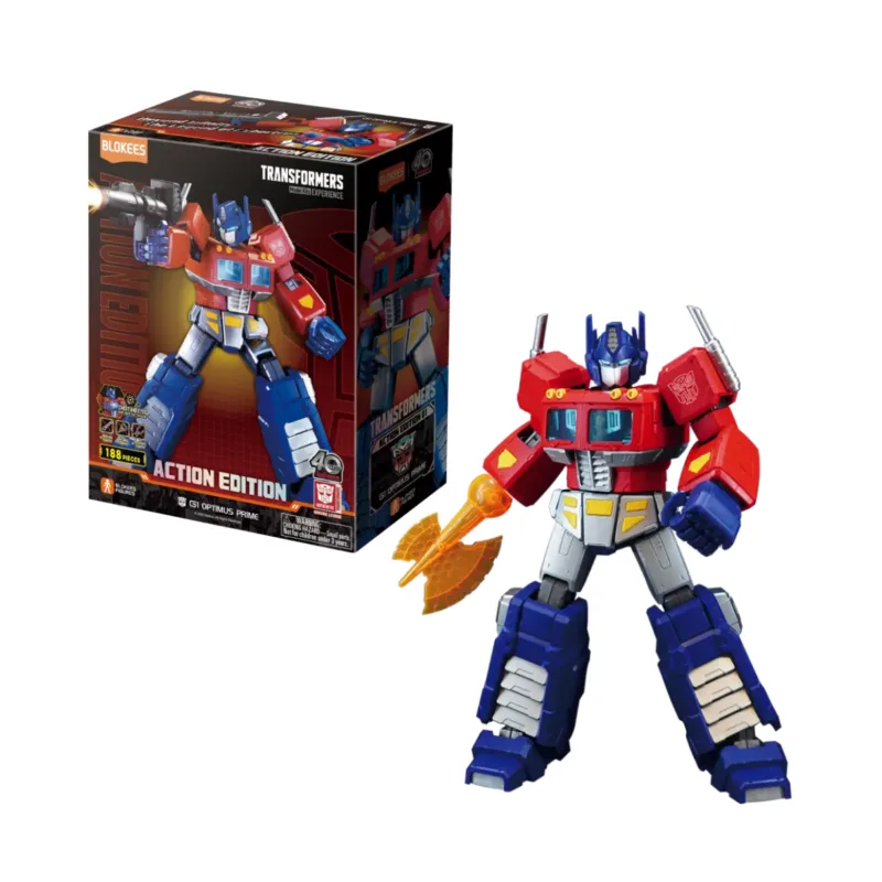 Transformers Edición Acción - Optimus Prime G1 - Figuras de Blokees