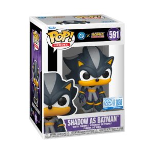 Funko Pop! Heroes: JLA & Sonic - Shadow as Batman - Sonic + DC Comics - Collectable Vinyl Figure - Gift Idea - Official Merchandise - Toys for Kids & Adults - DC Comics Fans_0