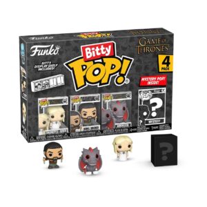 Funko Pop! Bitty: Game of Thrones - Daenerys Targaryen, Khal Drogo, Drogon, & Mystery Chase Figure (Styles May Vary)_0
