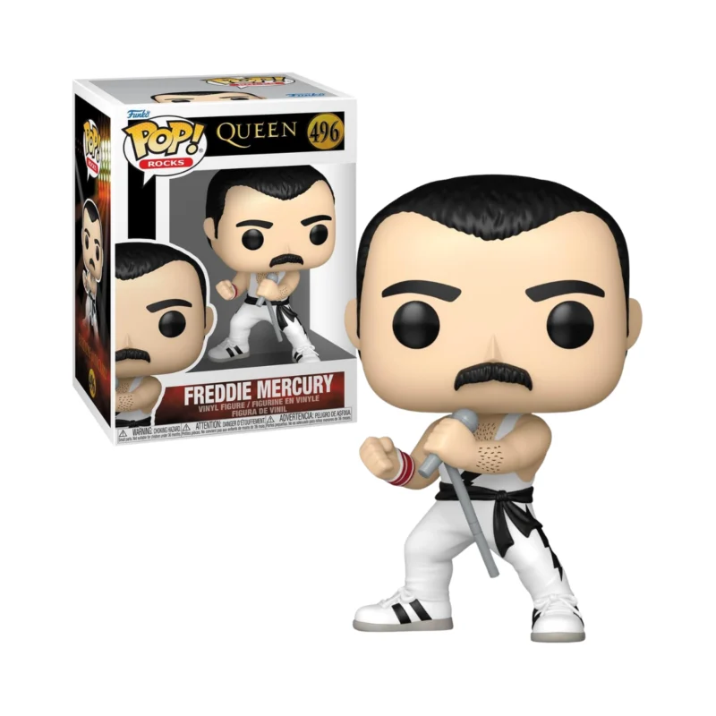 Funko Pop! Queen - Freddie Mercury - 496 - (White Singlet)