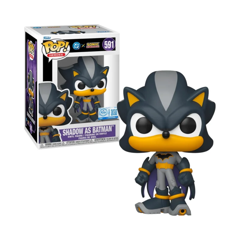 Funko Pop! Shadow as Batman - 591 - Heroes: JLA & Sonic - Sonic + DC Comics