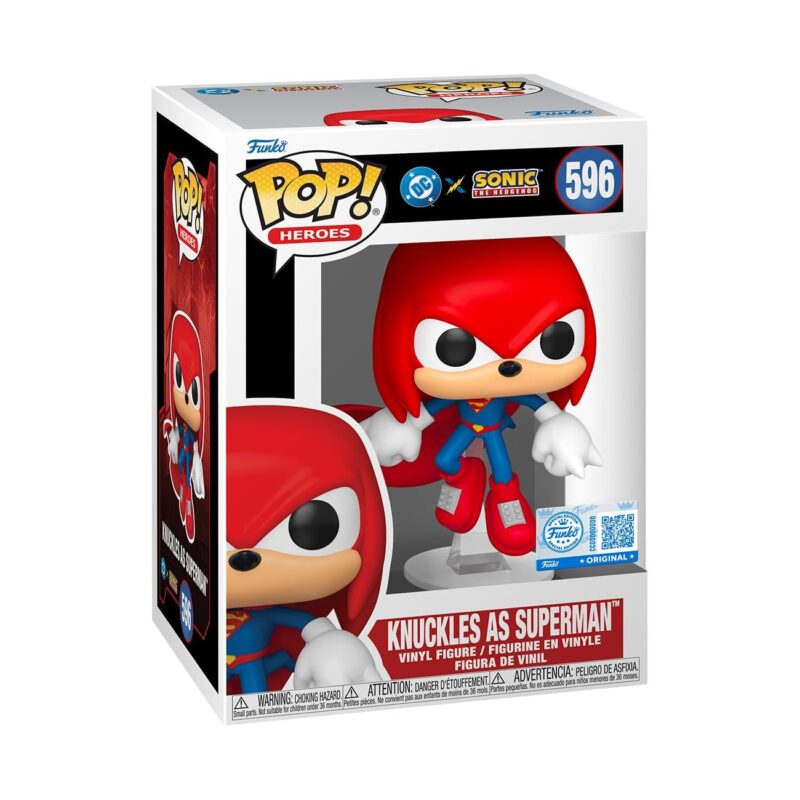Funko Pop! Heroes: JLA & Sonic - Knuckles as Superman - Sonic + DC Comics - Collectable Vinyl Figure - Gift Idea - Official Merchandise - Toys for Kids & Adults - DC Comics Fans_0