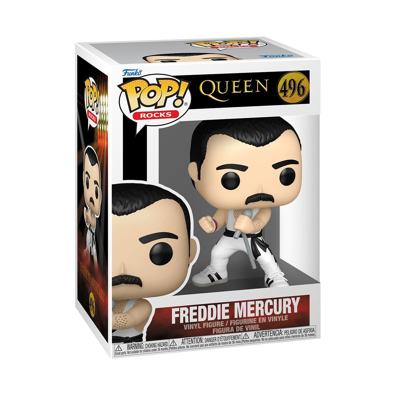 Funko Pop! Rocks: Queen - Freddie Mercury - (White Singlet) - Collectable Vinyl Figure - Gift Idea - Official Merchandise - Toys for Kids & Adults - Music Fans - Model Figure for Collectors_0 Funko Pop! Rocks: Queen - Freddie Mercury - (White Singlet) - Collectable Vinyl Figure - Gift Idea - Official Merchandise - Toys for Kids & Adults - Music Fans - Model Figure for Collectors_0