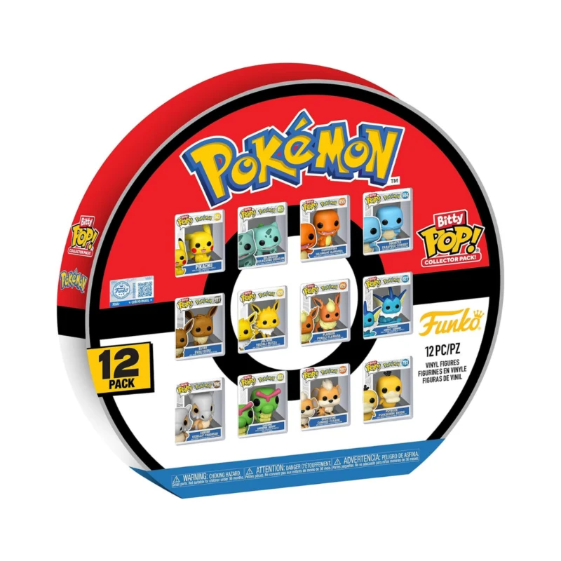 Funko Bitty Pop! Pokemon 12 Pack - Pikachu, Eevee, Charmander & More